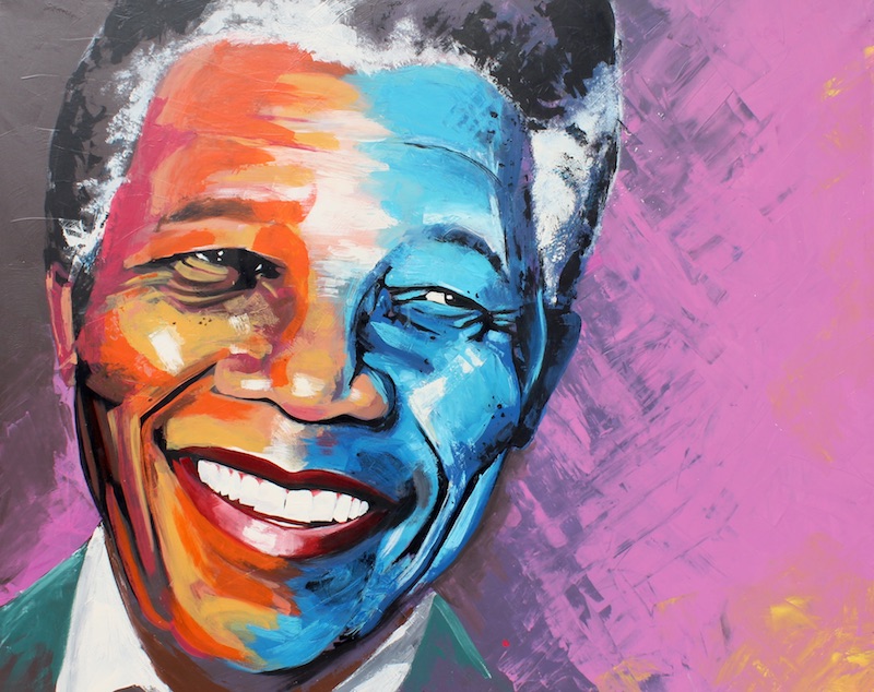 Nelson Mandela Painting For Sale - Brad Blaze | Speed Painter ...